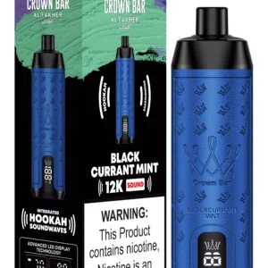 AL Fakher Crown Bar 12000 húzás eldobható e-cigaretta nikotinnal - Fekete Currant Menta
