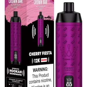AL Fakher Crown Bar 12000 eldobható e-cigaretta nikotinnal - Cherry Fiesta