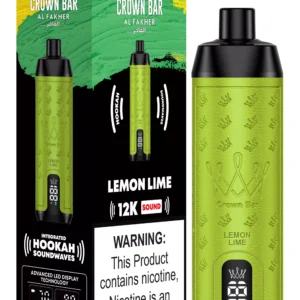 AL Fakher Crown Bar 12000 Züge Einweg E Zigarette Mit Nikotin -Lemon Lime