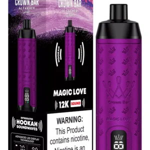 AL-Fakher-Crown-Bar-12000-Puffs-Kertakäyttöinen-E-savuke-Nikotiinilla-Magic-Love