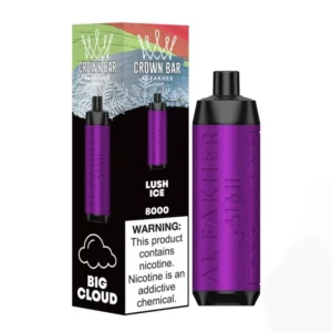 AL-Fakher-Crown-Bar-8000-Puffs-E-Cigarette-E-Cigarette-S-Nicotine-Lush-Ice