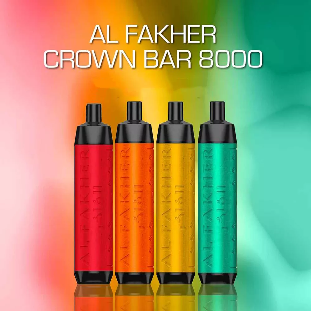 AL Fakher Crown Bar 8000 Züge Einweg E Zigarette Mit Nikotin