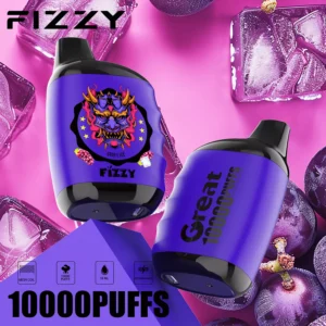 Fizzy GREAT 10000 szívás eldobható e-cigaretta – Grape Ice