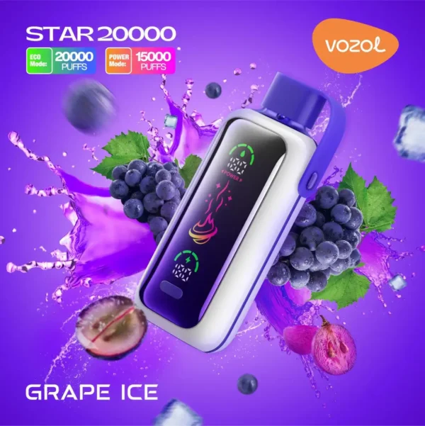 vozol star 20000 GRAPE ICE