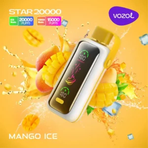 Vozol Star 20000 Puffs Dual Power Herlaadbare Wegwerp Vape Mango ijs