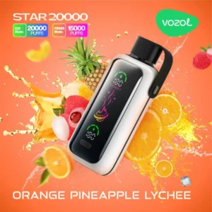 Vozol Star 20000 Puffs Dual Power Herlaadbare Wegwerp Vape Oranje Ananas Lychee
